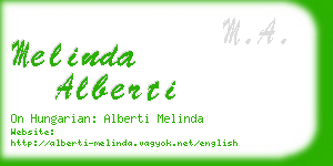 melinda alberti business card